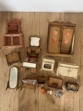 Vintage Dolls House Furniture & Accessories- Large Mixed Bundle Wooden