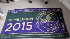 Vintage Wimbledon Towel 2015 Tennis Sports Memorabilia Official