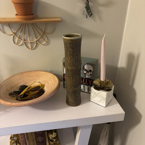 Vintage bamboo shaped vase - bamboo,