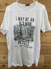 Old Man But on my Bicycle I'm young as any teenager Men’s XXL