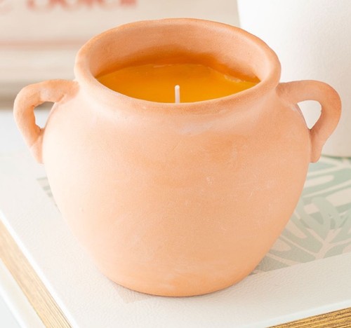 Terracotta candle 22hr burn - terracotta,