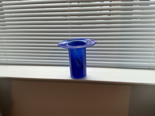 Hand blown glass vase stunning - glass,