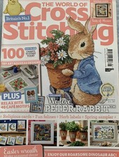 The World Of Cross Stitching Magazine 305 April 2021 Peter Rabbit + Free  Gift 