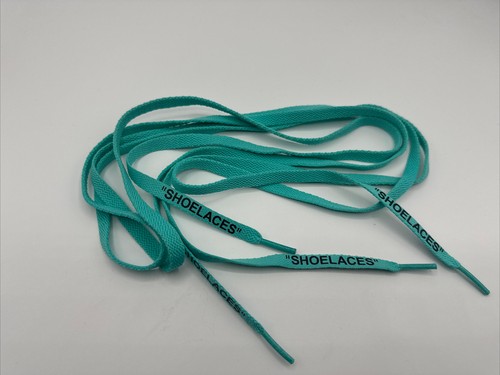 Off white flat shoelaces - white,