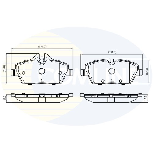 Brake pads set for mini - brake,
