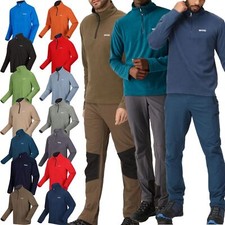 Mens Thompson Half Zip Lightweight Micro Fleece Pullover Jumper Top Jacket New