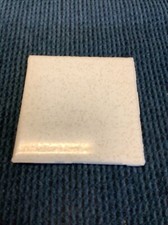1 ea Ceramic Florida Tile 4 3/8”  White Gold Speckle Reclaimed Glossy (stsh)
