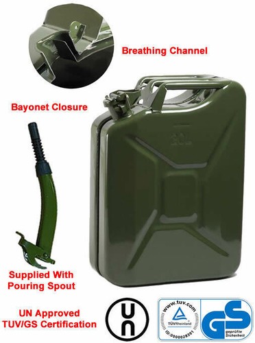 20l metal jerry can green - 20l,