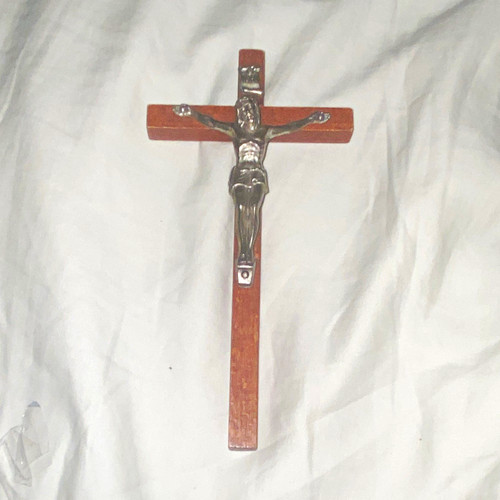 Wooden christian crucifix - wooden,