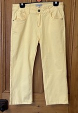 Peacocks lemon yellow cotton