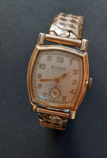 1940s Bulova Brewster 15 Jewel watch with rolled gold Excalibur strap
