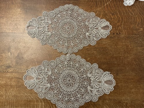 Lace tulle doilies table - tulle,