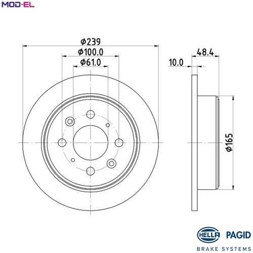 Brake disc 8dd 355 103 - 2x,