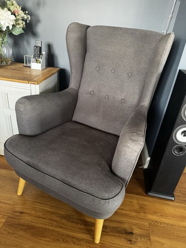 Habitat wingback armchair grey - wingback,