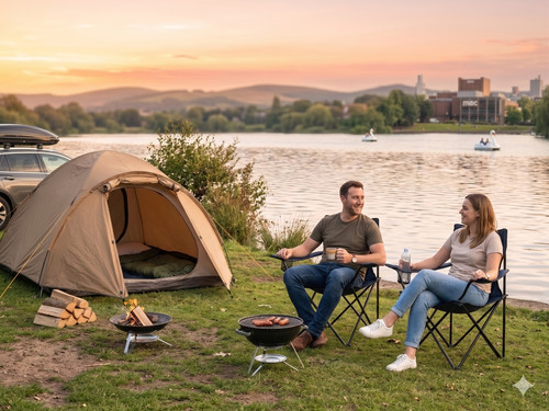 Folding camping chair with - camping,