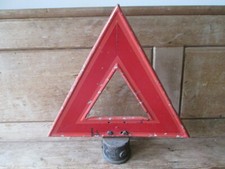 Warning triangle aluminum road sign. traffic sign.vintage sign.road sign.
