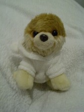 Gund Itty Bitty Boo Pomeranian Dog #009 Bear Suit Costume Soft Toy 5”