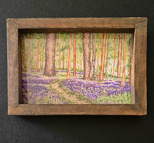 Landscape art print bluebell - landscape,