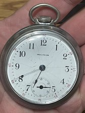 Waltham Grade 820 Pocket Watch 18s 15j c.1901 Breguet Hairspring - Works