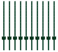 4FT Metal Fence Post Pack of