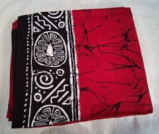 100% Cotton Men Sarong Red And