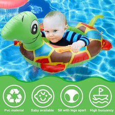 Inflatable Turtle Pool Swimming Ring Floating Baby Kids Beach Toddler Boat Float