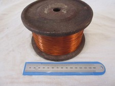 COPPER ENAMELLED MAGNET WIRE 0.4MM DIAMETER APPROX 3KG ON ROLL.  L1