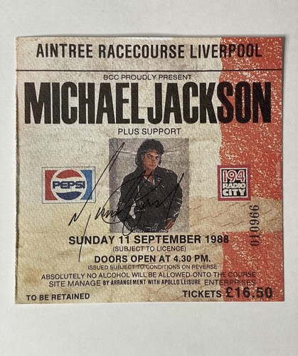 Michael jackson signed 1988 - michael,