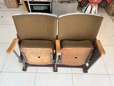 Vintage theatre cinema seats - theatre,