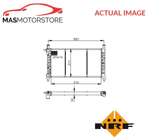 Engine cooling radiator nrf - engine,