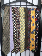 Silk Ties X 9 Job Lot Various