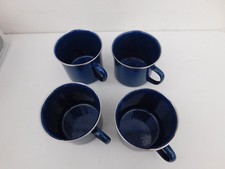 4 Large Blue Enamel Camping