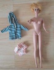 Vintage Barbie Bubble Cut Blonde 1960s with hooded jacket  Midge No 13