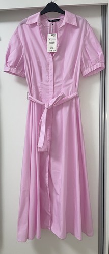 Zara pink short puff sleeves - pink,