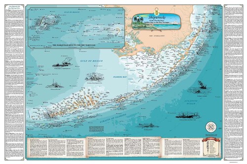 Florida keys shipwreck map - florida,