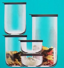 4 Packs of 5 Glass Storage