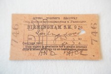1946 Birmingham to xxxx GWR