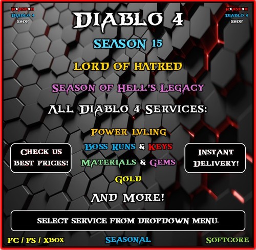 Diablo season 15 all - 4✨season, 15✨all