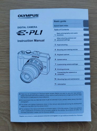 Original olympus pl1 digital - olympus,