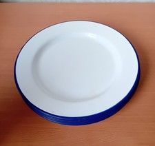 Enamel Plates five dinner