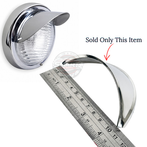 Chrome headlight visor sun - headlight,