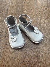 Baby Girls Fofito Shoes Uk 4 White Spanish Leather Shoes 
