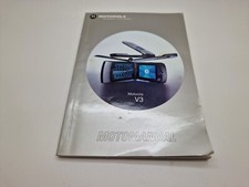 New Old Stock Genuine Motorola V3 Mobile Phone User Guide Manual 3UKPOST
