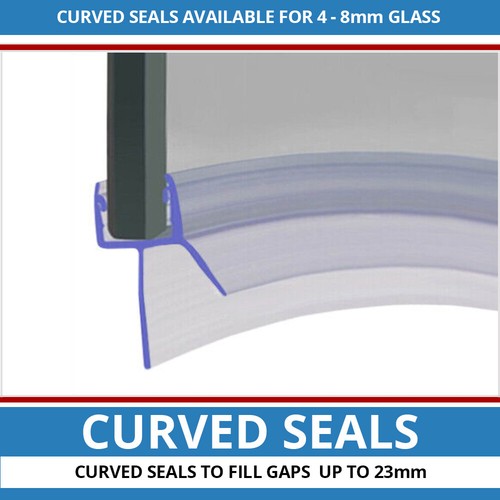 Pre curved shower seal - strip, |