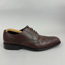 Marks Spencer Collezione Brown Oxford Brogue WingTip Formal Dress Shoes UK10