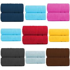 3x LUXURY JUMBO BATH TOWELS 140X70CM 100% SOFT COTTON 600 GSM PREMIUM BALE SET