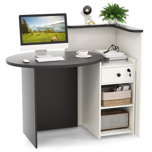 Reception desk front - reception, counter