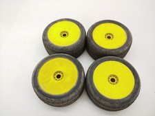 4x Used/Dirty AKA Impact 1/8 Truggy Tires on 17mm Hex Wheels Tekno Losi Racing