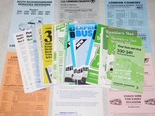 LOT OF 48 x LONDON COUNTRY NBC BUS TIMETABLES etc ALL DIFFERENT