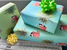 Sleeping cat wrapping paper